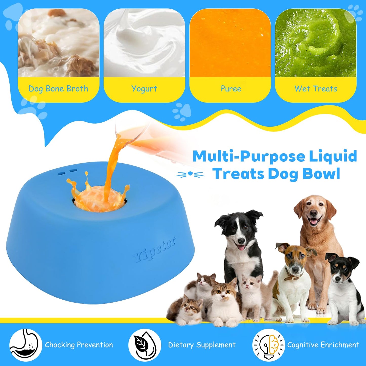 Lickly Slow Feeder Dog Bowl